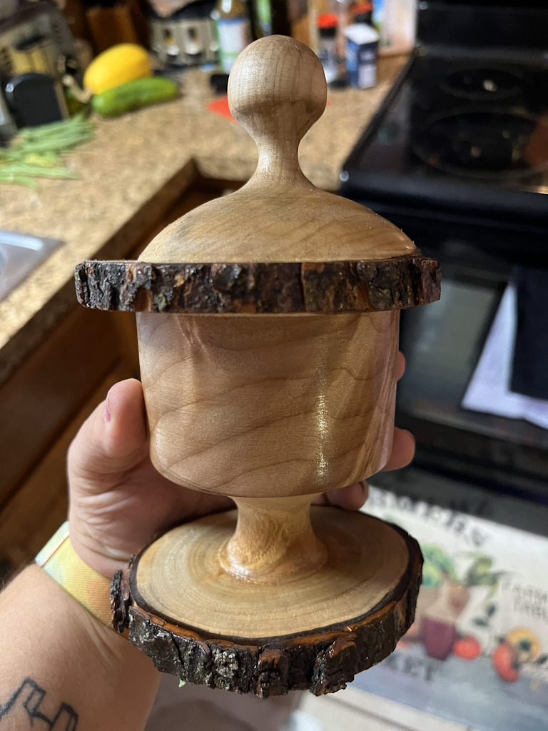 A Live Edge Container for our Anniversary